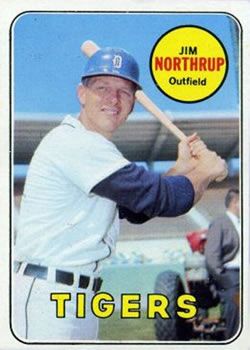 Jim Northrup 1969 Topps #580 Sports Card