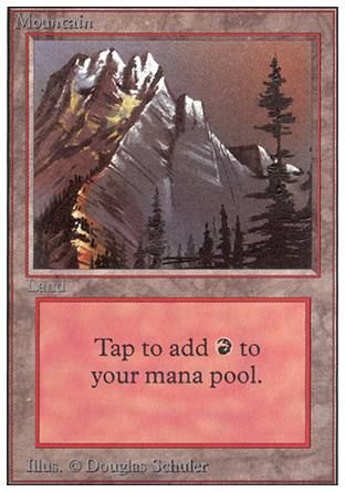 Mountain (Brown Sky) (Unlimited) Trading Card