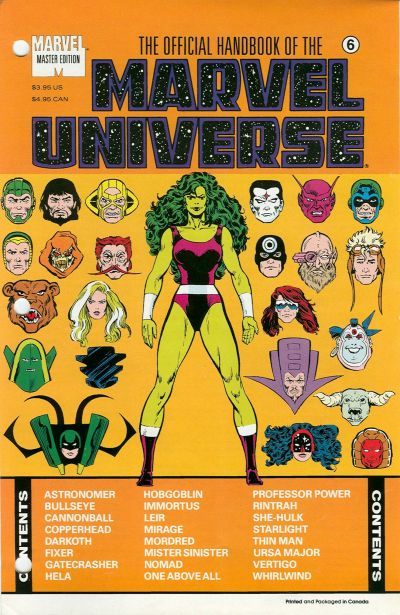Official Handbook of the Marvel Universe Master Edition #6 Comic