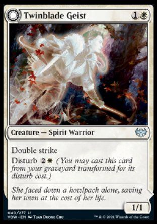 Twinblade Geist (Innistrad: Crimson Vow) Trading Card