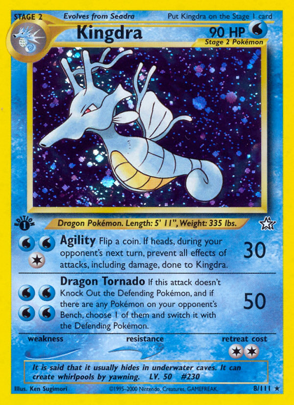 Kingdra (8/111) - Neo Genesis Pokémon Card