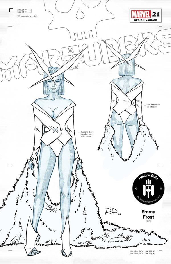 Marauders #21 (Dauterman Emma Frost Design Variant)