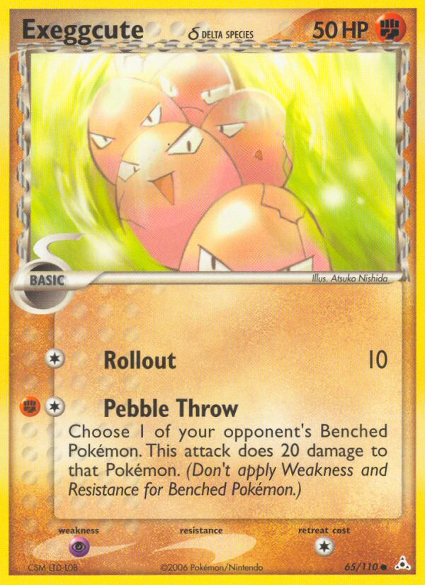 Exeggcute δ (65/110) - Holon Phantoms Pokémon Card