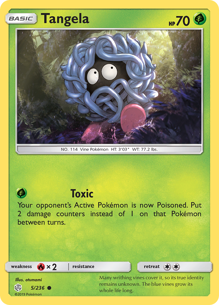 Tangela (5/236) - Cosmic Eclipse Pokémon Card