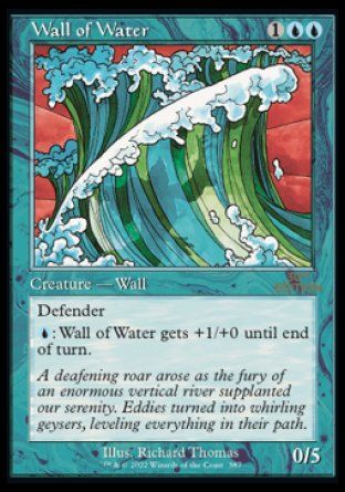 Wall of Water (Magic 30th Anniversary Edition - Old Frame) Trading Card