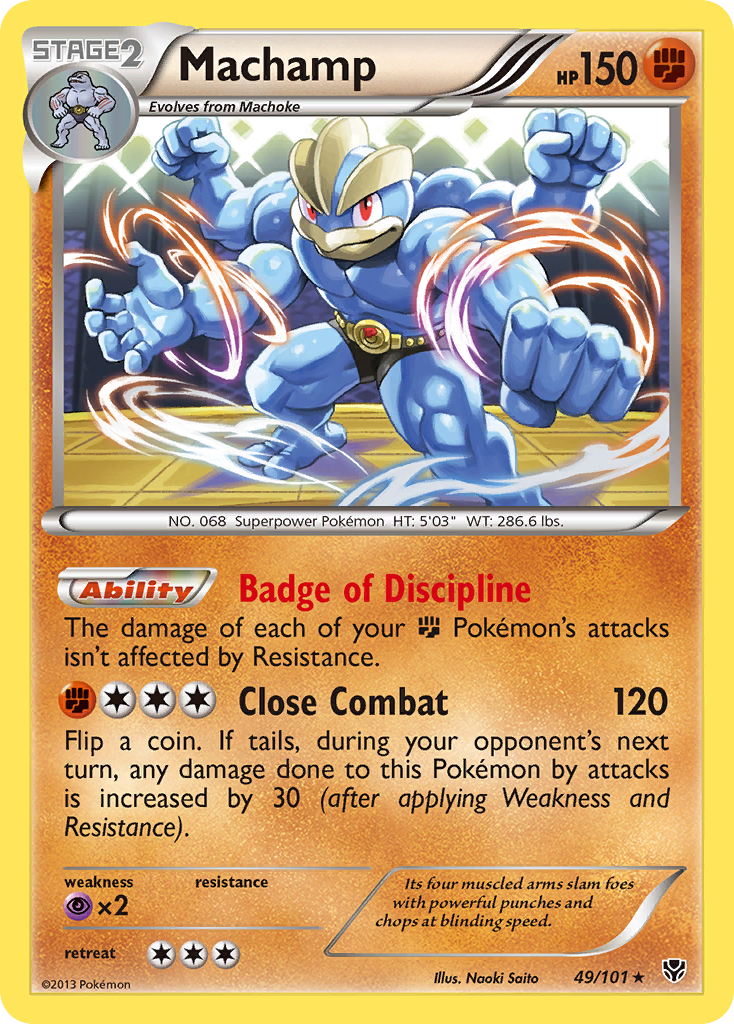 Machamp (49/101) - Plasma Blast Pokémon Card