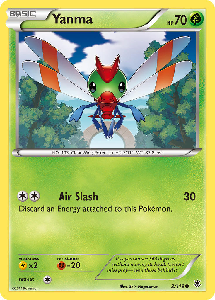 Yanma (3/119) - Phantom Forces Pokémon Card