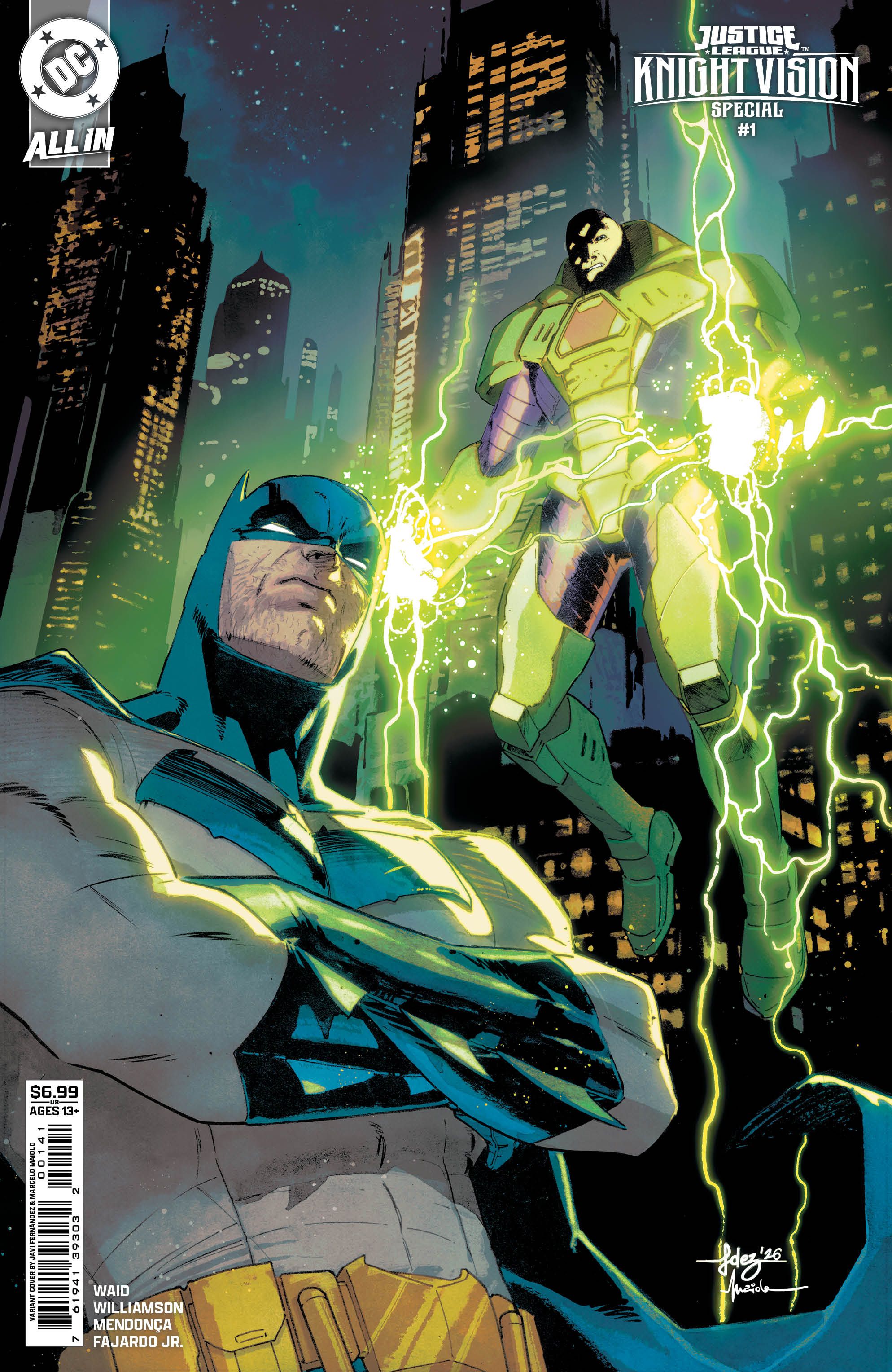 Justice League Knight Vision Special #1 (Cvr D Javier Fernandez Card Stock Variant) Comic