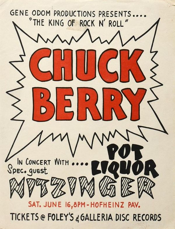 Chuck Berry Hofheinz Pavilion Handbill 1973