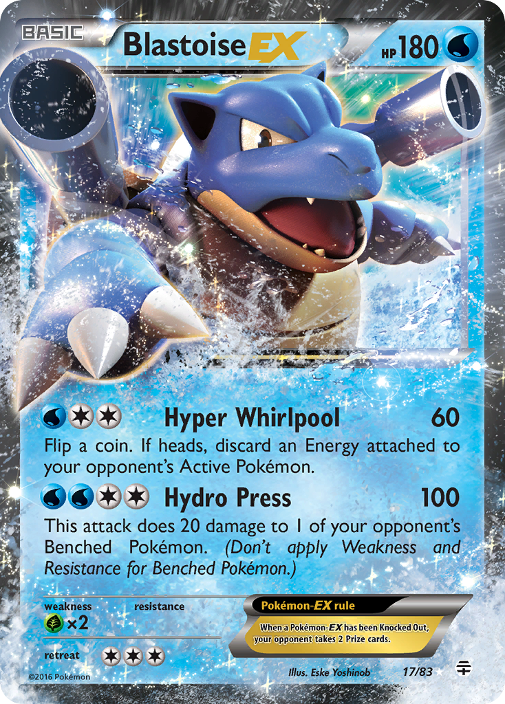 Blastoise EX (17/83) - Generations Pokémon Card