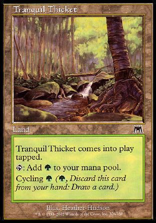 Tranquil Thicket (Onslaught) Trading Card