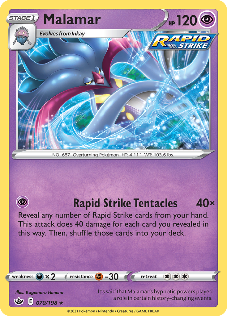 Malamar (70/198) - Chilling Reign Pokémon Card