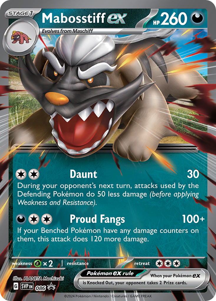 Mabosstiff Pokémon Card