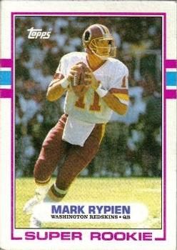 Mark Rypien 1989 Topps #253 Sports Card