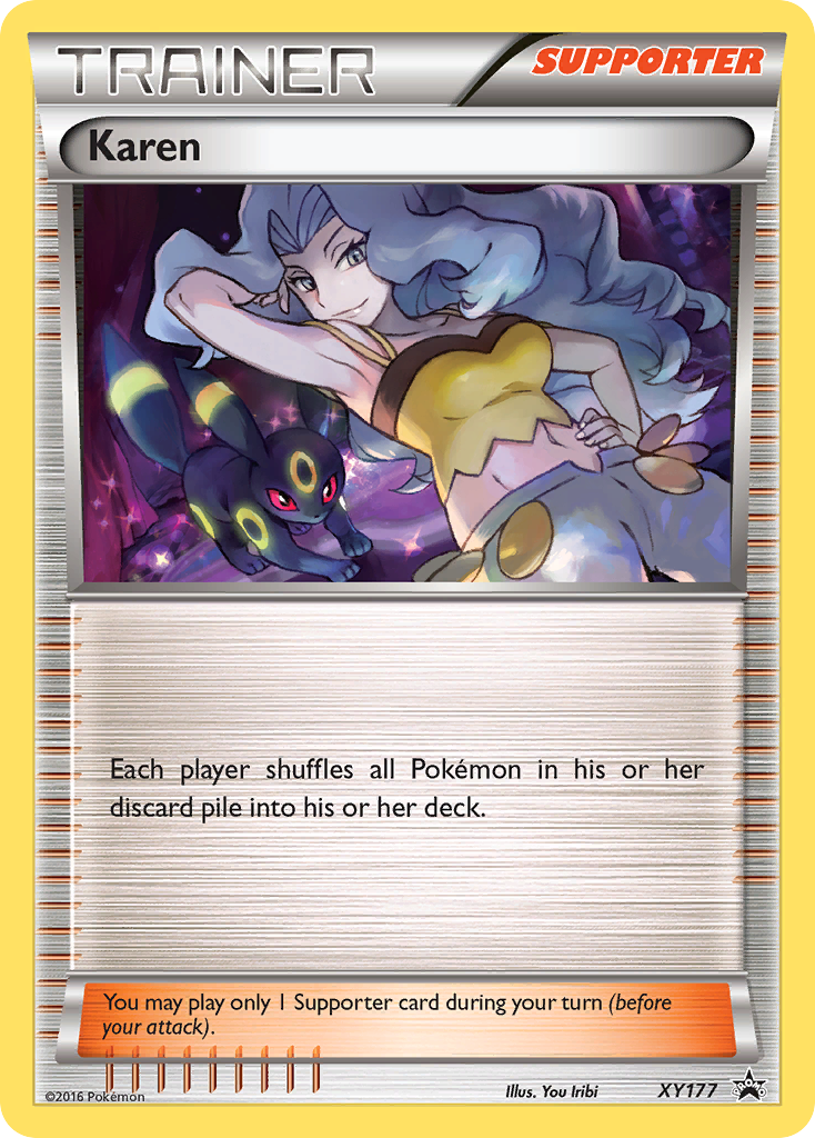 Karen (Trainer: Supporter) (XY177) - XY Black Star Promos Pokémon Card