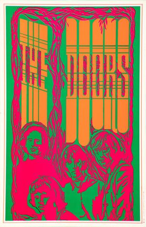 The Doors Saladin Productions Headshop Poster 1967