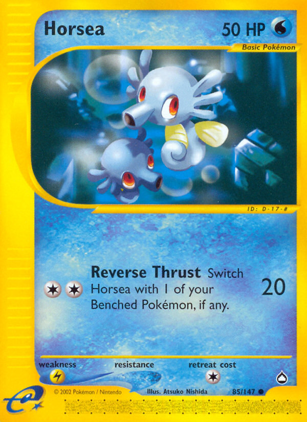 Horsea (85/147) - Aquapolis Pokémon Card