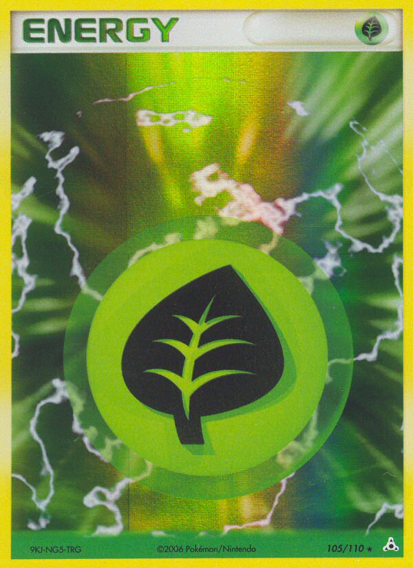 Grass Energy (105/110) - Holon Phantoms Pokémon Card