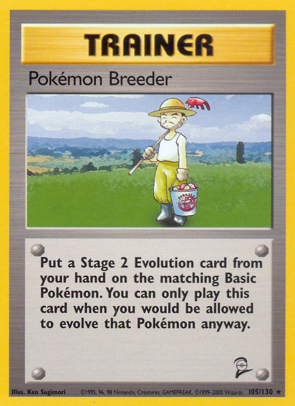 Pokémon Breeder (105/130) - Base Set 2 Pokémon Card