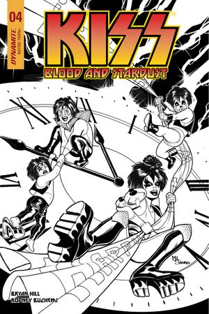 Kiss Blood Stardust #4 (30 Copy Sanapo B&w Cover)