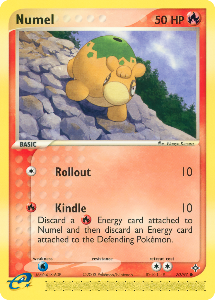 Numel (70/97) - Dragon Pokémon Card