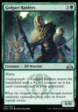 Golgari Raiders (Guilds of Ravnica) Trading Card