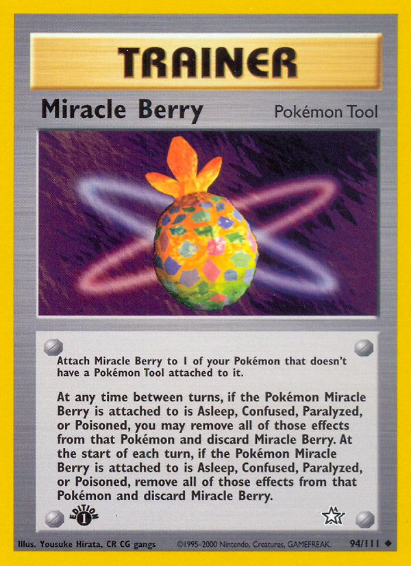 Miracle Berry (94/111) - Neo Genesis Pokémon Card