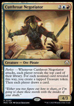 Cutthroat Negotiator (March of the Machine Commander Decks) Trading Card