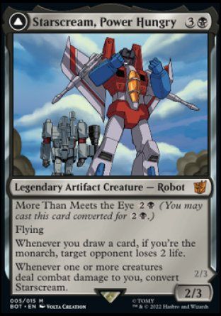 Starscream, Power Hungry (Transformers) Trading Card