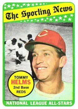 Tommy Helms 1969 Topps #418 Sports Card