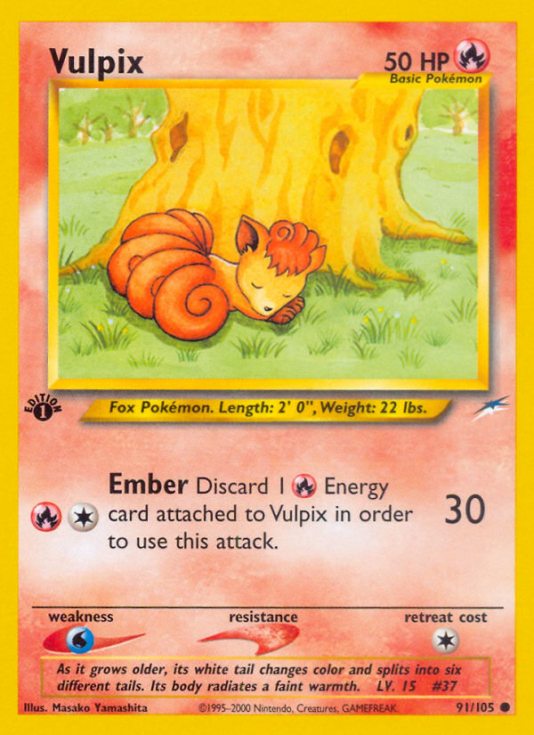 Vulpix (91/105) - Neo Destiny Pokémon Card