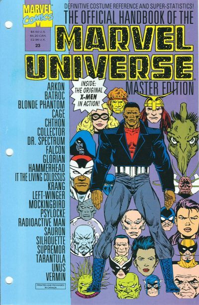 Official Handbook of the Marvel Universe Master Edition #23 Comic