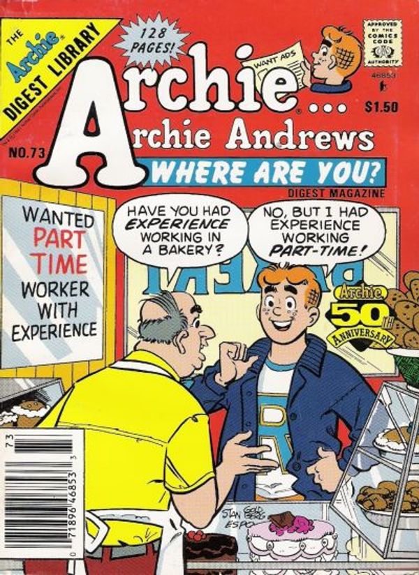 Archie... Archie Andrews Where Are You? Comics Digest Magazine #73 ...