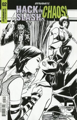 Hack/Slash vs Chaos! #2 (25 Copy Seeley B&w Cover)