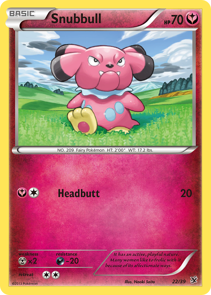 Snubbull (22/39) - Kalos Starter Set Pokémon Card