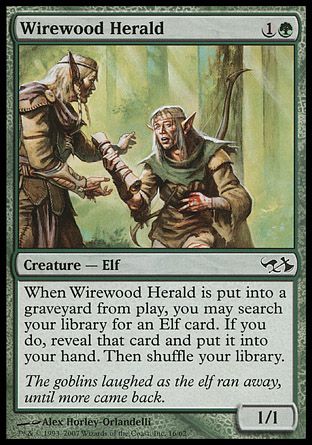 Wirewood Herald (Elves vs. Goblins) Trading Card