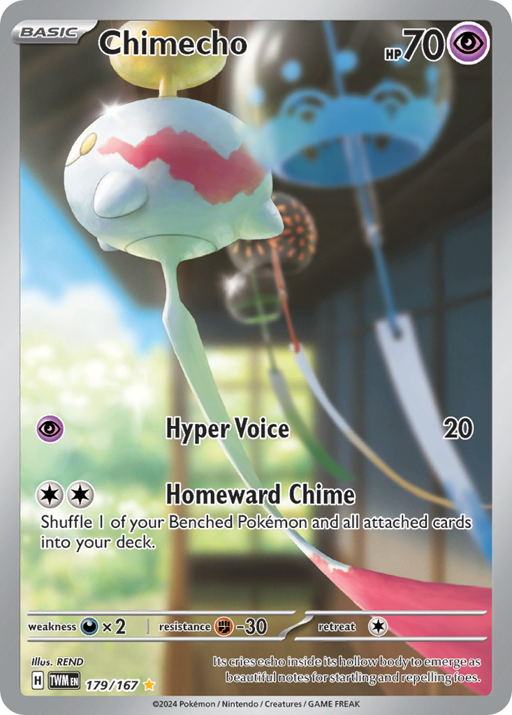 Chimecho (179/167) - Twilight Masquerade Pokémon Card