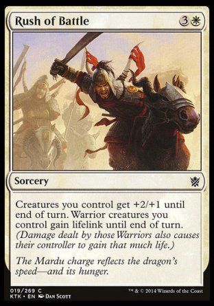 Rush of Battle (Khans of Tarkir) Trading Card