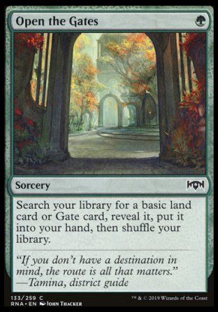 Open the Gates (Ravnica Allegiance) Trading Card