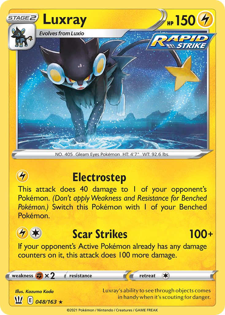 Luxray (48/163) - Battle Styles Pokémon Card