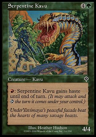 Serpentine Kavu (Invasion) Trading Card