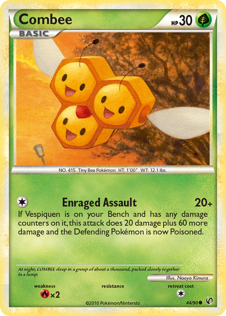 Combee (44/90) - HS—Undaunted Pokémon Card