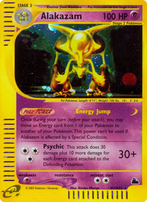 Alakazam (H1) - Skyridge Pokémon Card