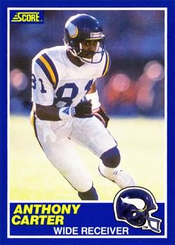 Anthony Carter 1989 Score #20 Sports Card