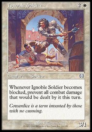 Ignoble Soldier (Mercadian Masques)