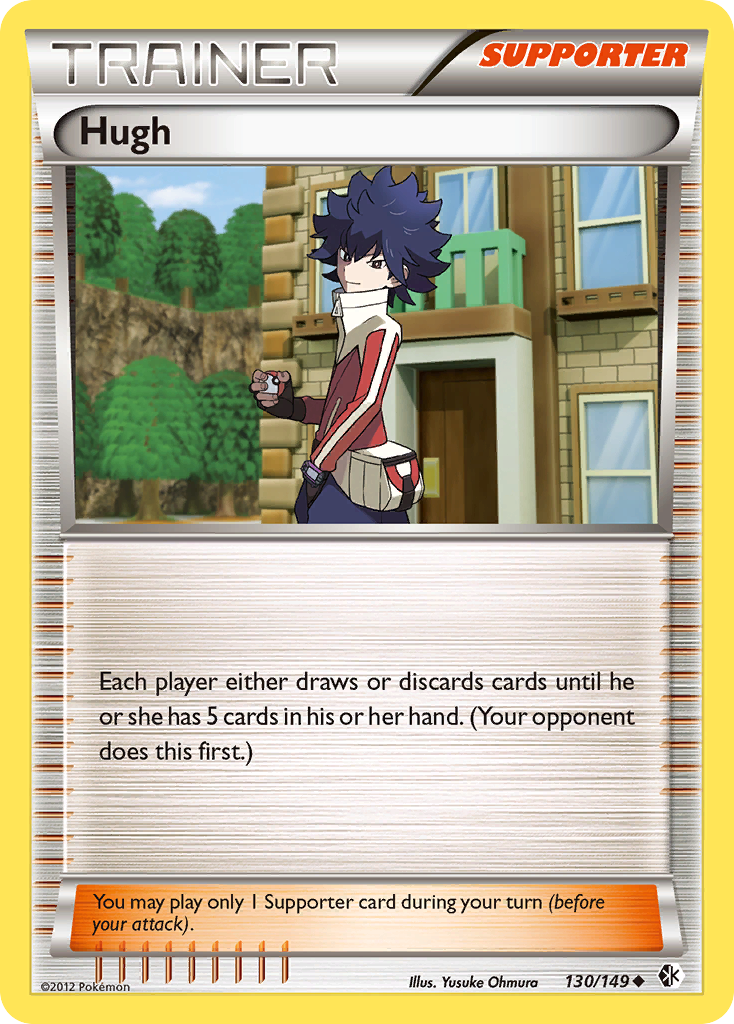 Hugh (Trainer: Supporter) (130/149) - Boundaries Crossed Pokémon Card