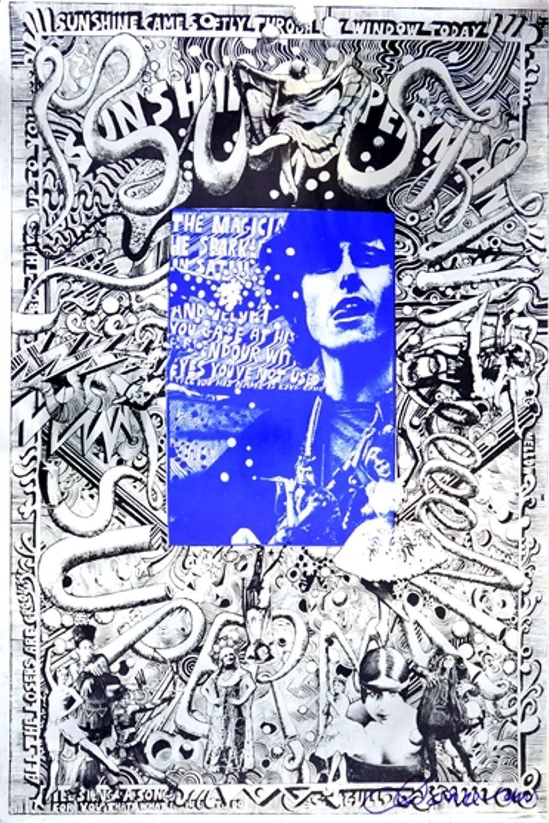 Donovan Sunshine Superman 1967 Concert Poster
