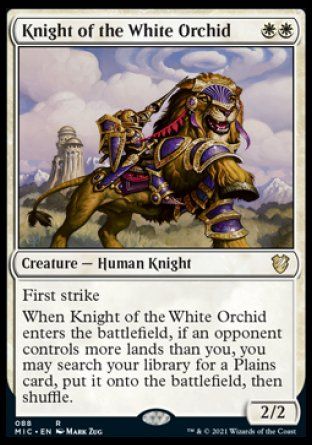 Knight of the White Orchid (Innistrad Midnight Hunt Commander Decks) Trading Card