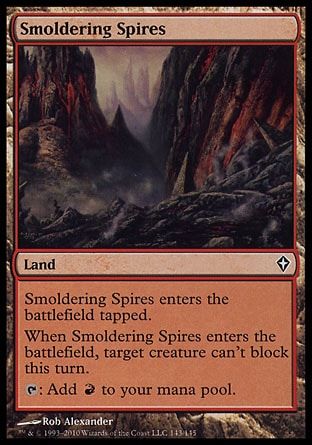 Smoldering Spires (Worldwake) Trading Card