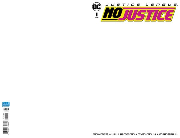 Justice League: No Justice #1 (Blank Variant Cover)